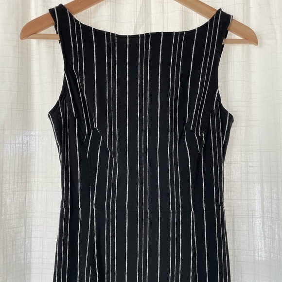 Express Little black and white striped dress size extra small. - Picture 2 of 8